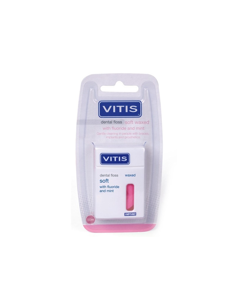 VITIS® Zahnfloss gewachst mit Fluorid + Minze VITIS® Zahnfloss gewachst mit Fluorid + Minze